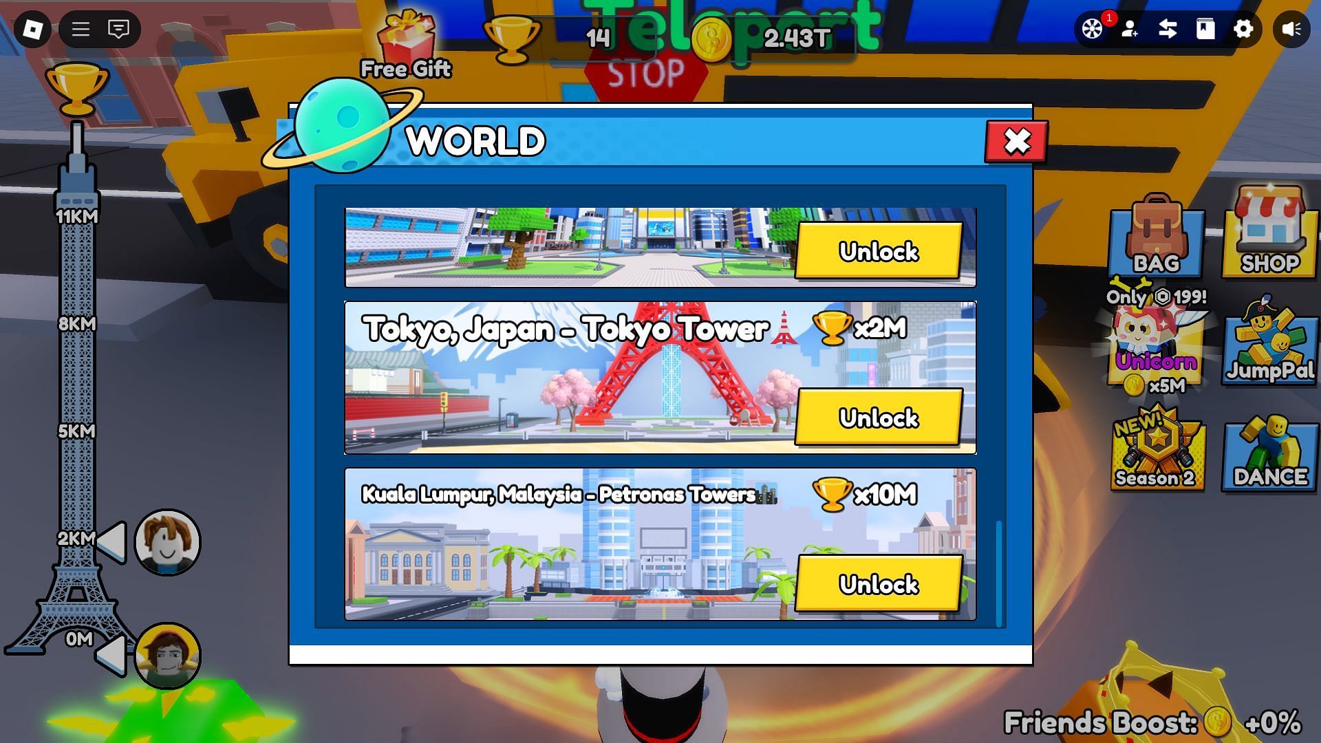 Unlocking World 10 (Image via Roblox)